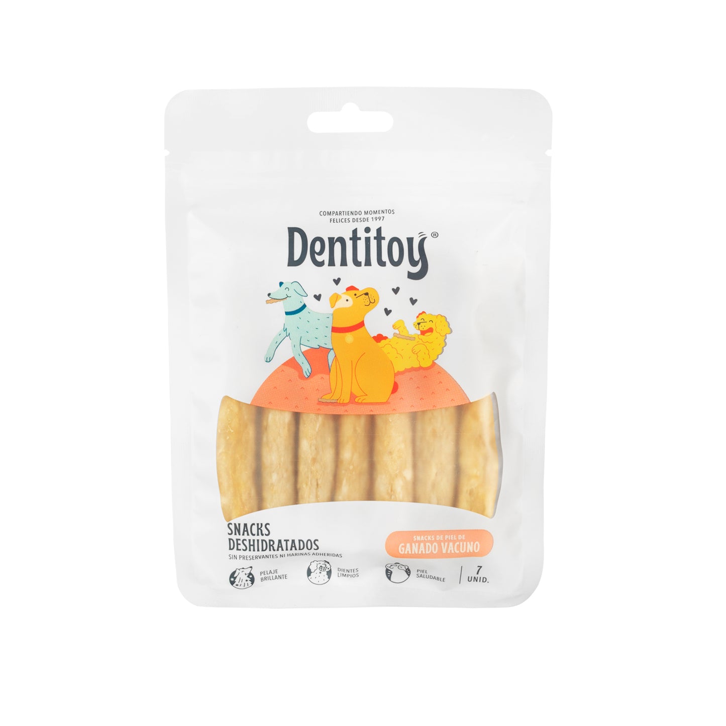 SNACKS DE VACUNO DENTITOY BOLSA 7 UNID