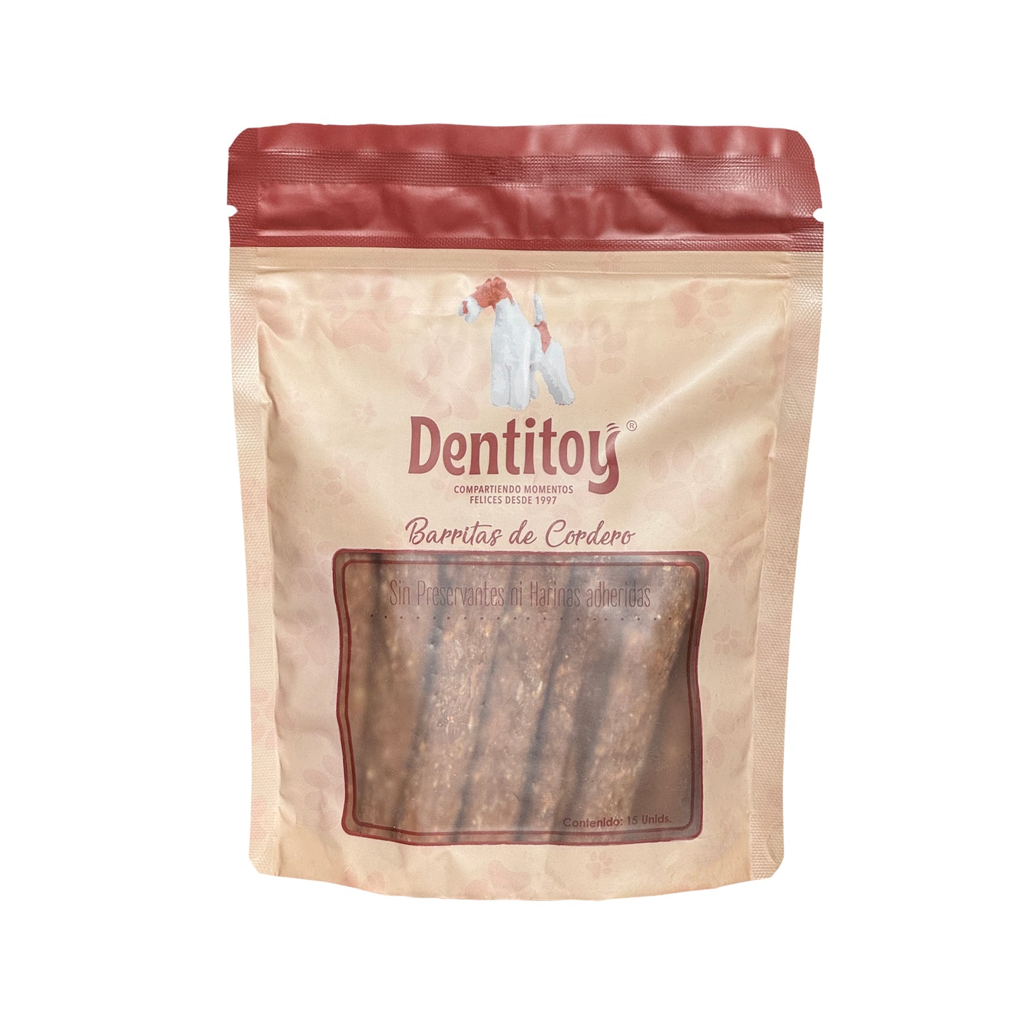 BARRITAS DE CORDERO DENTITOY BOLSA 15 UNID