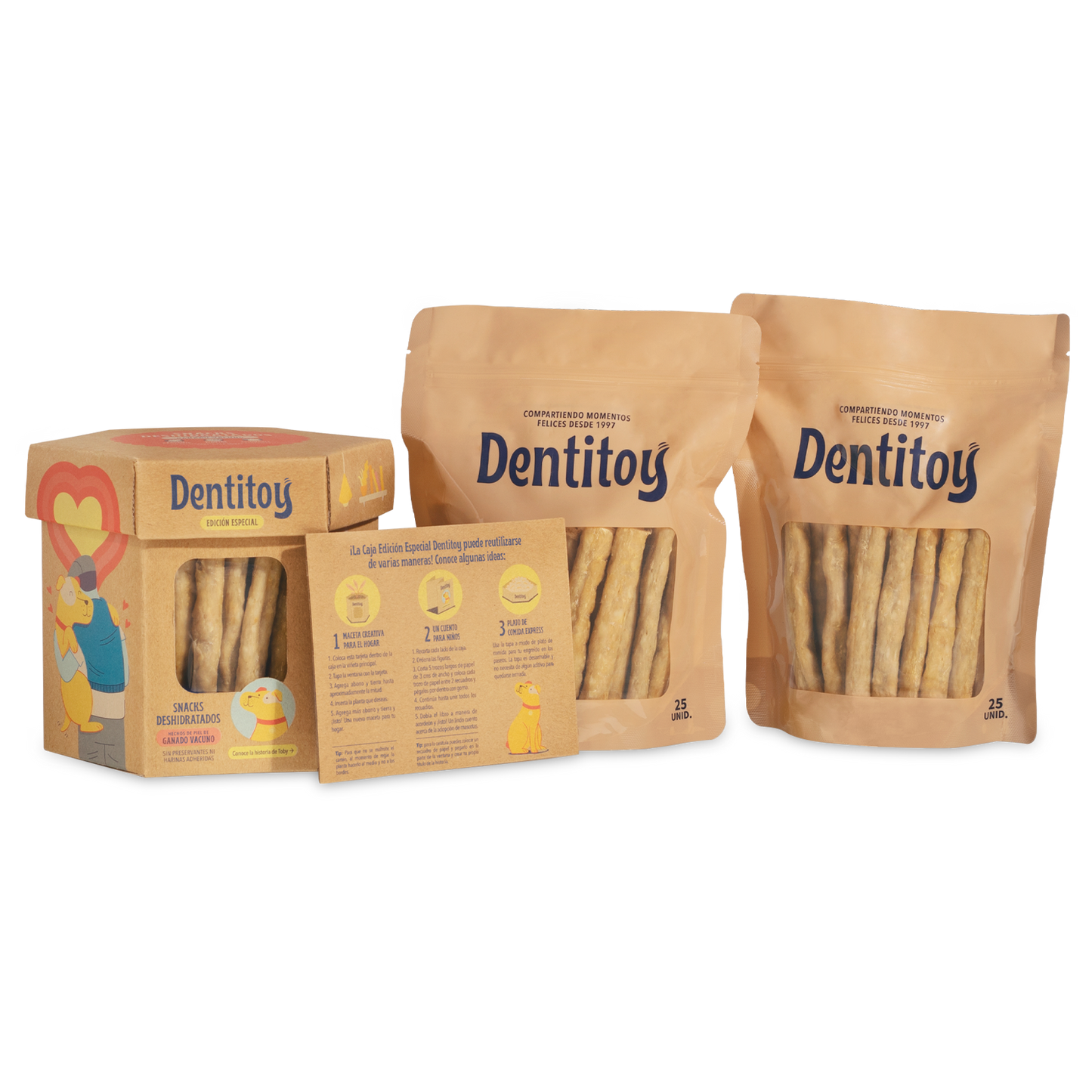 DENTIBOX DE VACUNO DENTITOY CAJA 50 UNID