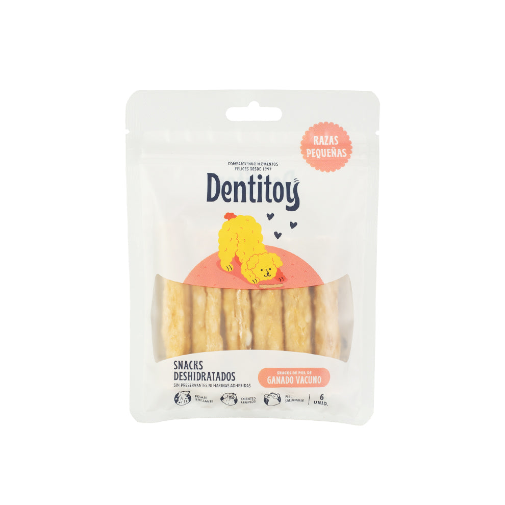 SNACKS DE VACUNO DENTITOY BABY BARRITA BOLSA 6 UNID