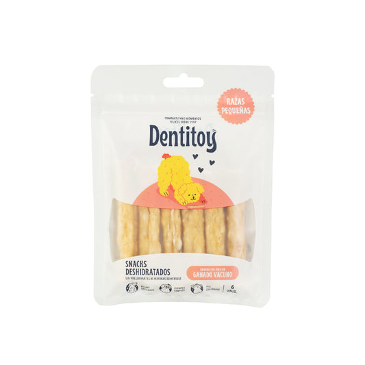 SNACKS DE VACUNO DENTITOY BABY BARRITA BOLSA 6 UNID