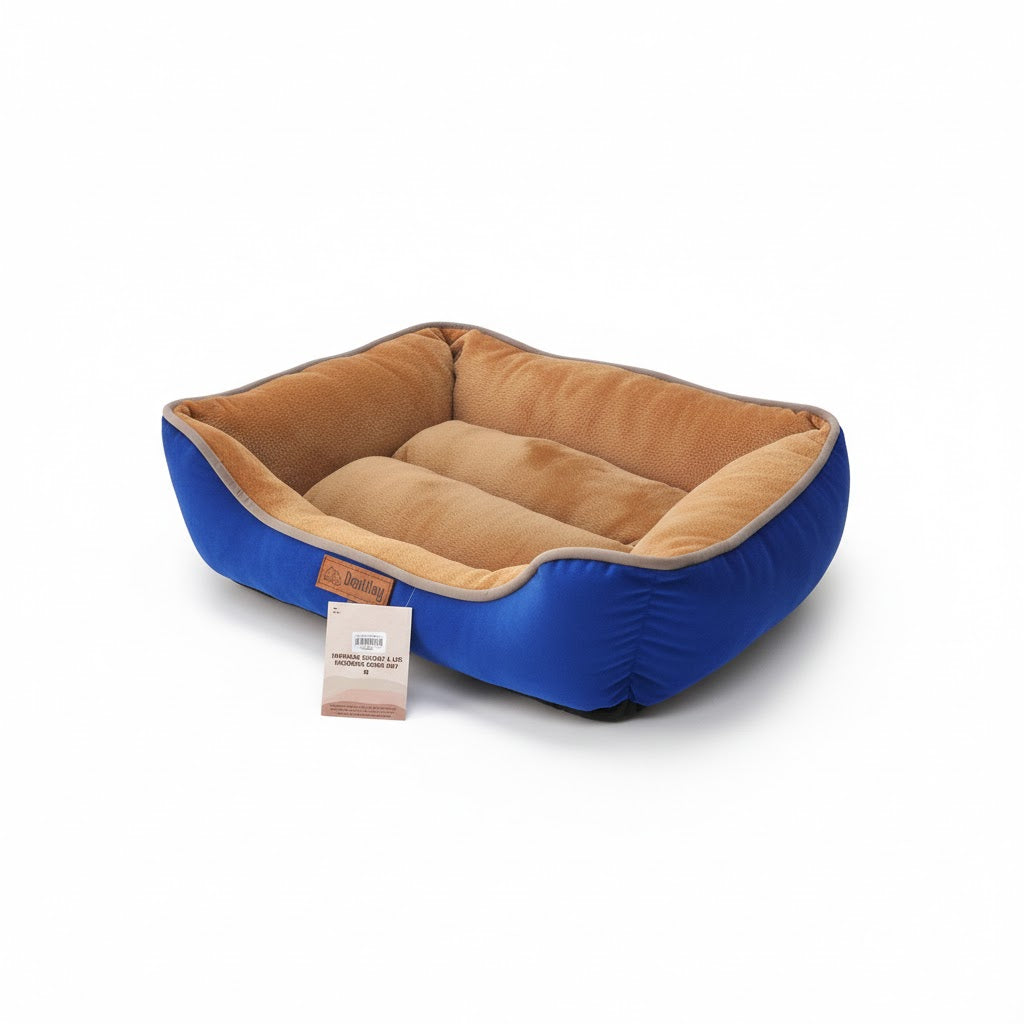 CAMA PUFF MILOU AZUL TALLA L