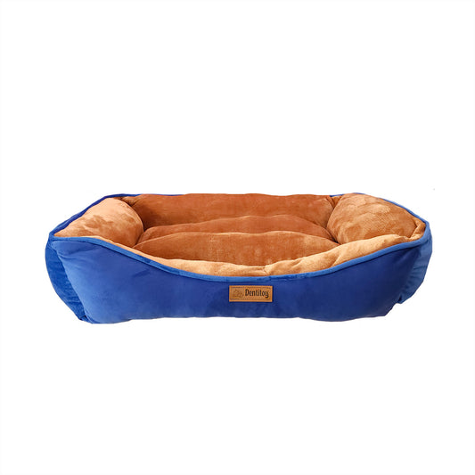 CAMA PUFF MILOU AZUL TALLA XL
