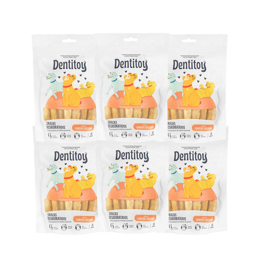 SNACKS DE VACUNO DENTITOY BOLSA 10 UNID PACK X 6
