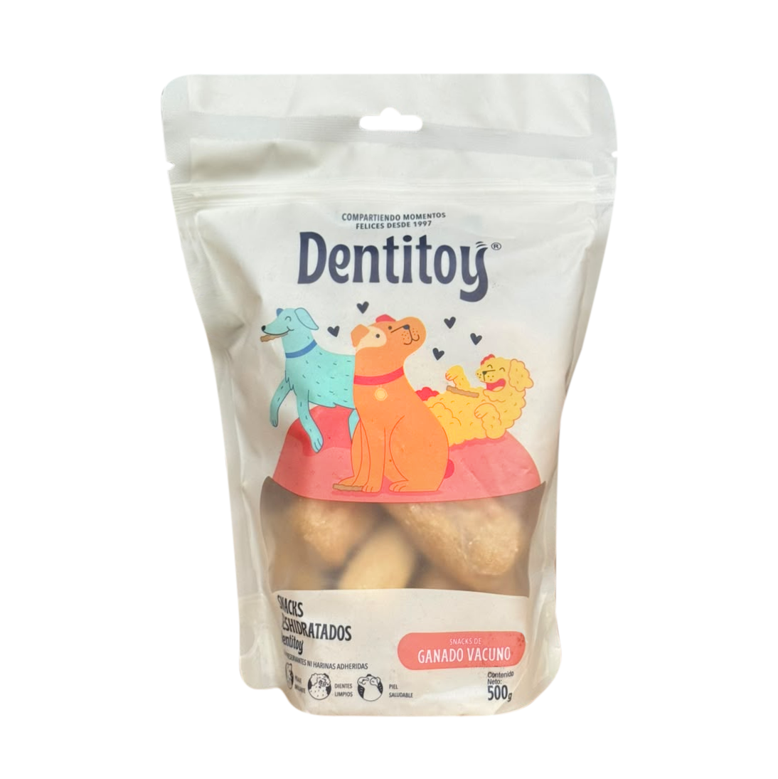 Snacks de Vacuno Muslitos Dentitoy – Bolsa 500 g