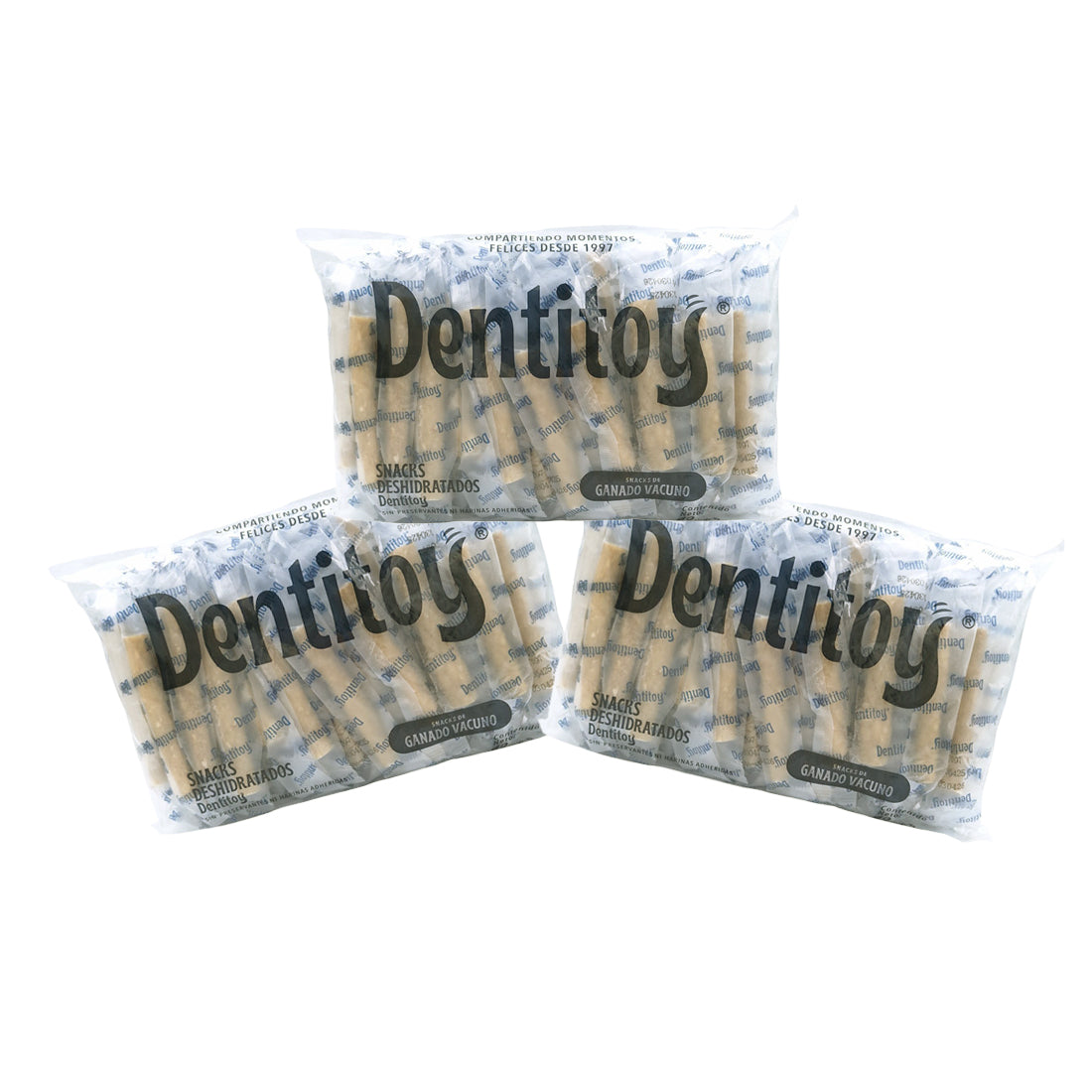 SNACKS DE VACUNO DENTITOY 40 UNID. PACK X 3